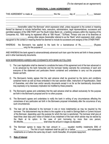 38 Free Loan Agreement Templates &amp; Forms (Word | PDF)