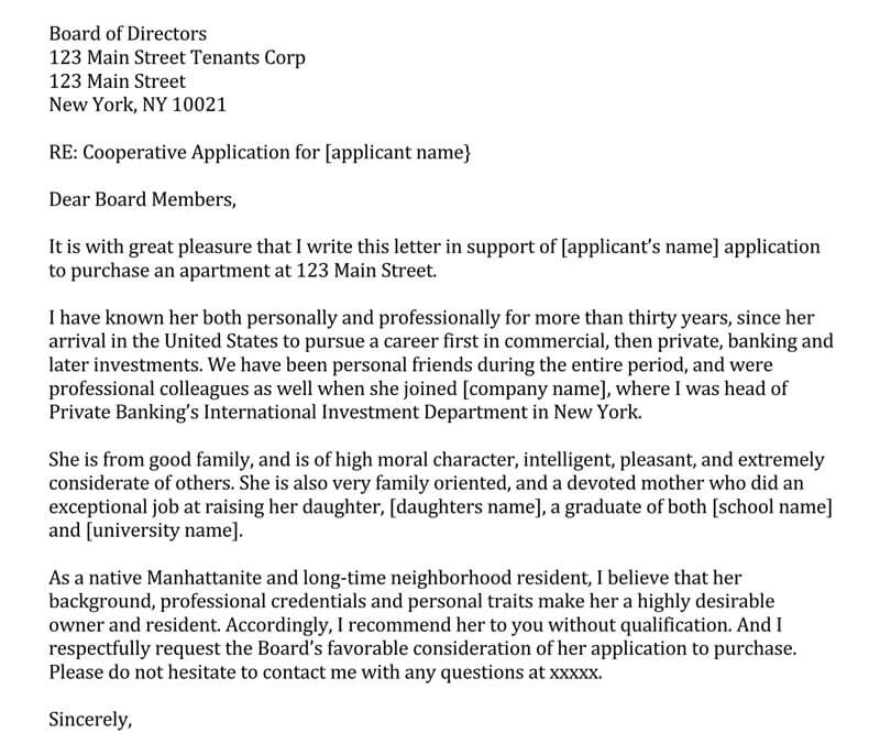 Personal Recommendation Letter Template