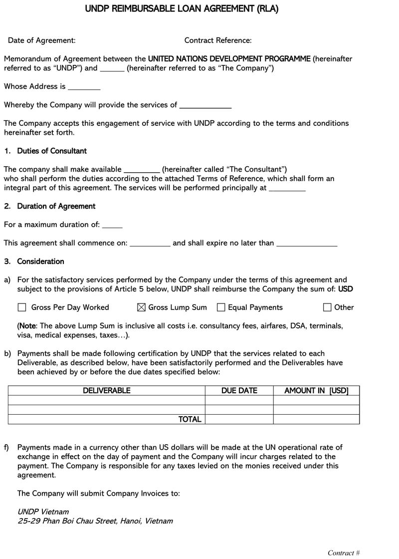21 Free Loan Agreement Templates & Forms (Word  PDF) In consumer loan agreement template