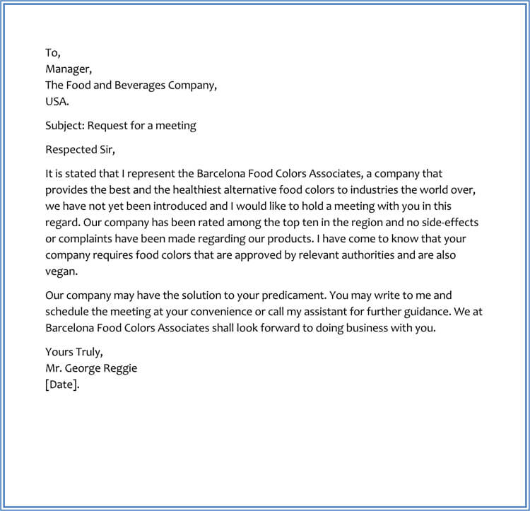 Sample Letter To Get Business