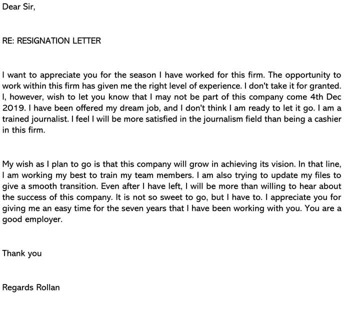 Letter For Quitting A Job from www.wordtemplatesonline.net