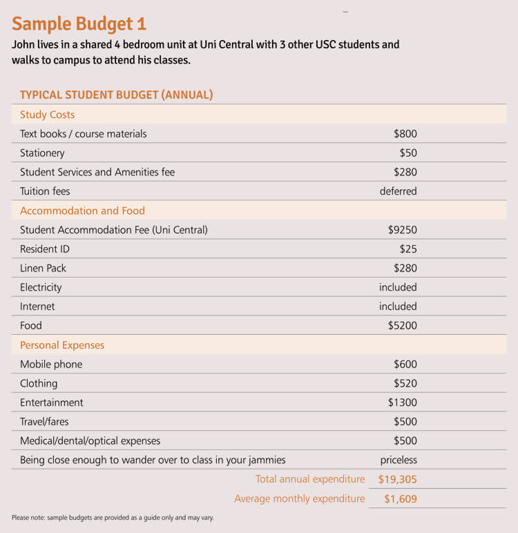 School Student Budget Template