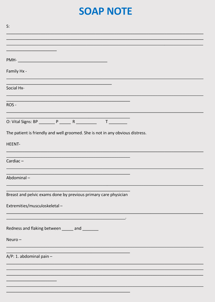 35+ SOAP Note Examples (Blank Formats & Writing Tips)