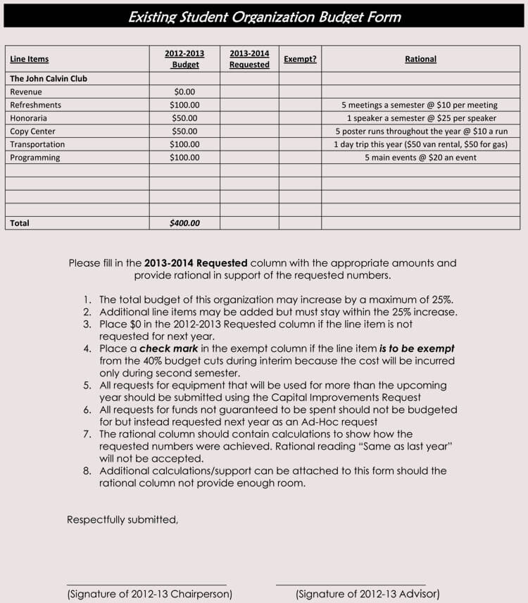 Student Budget Template from www.wordtemplatesonline.net