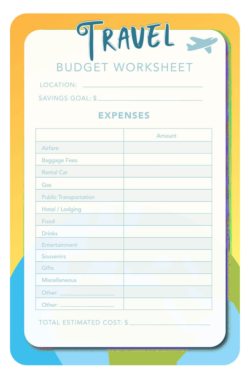 field trip budget template excel