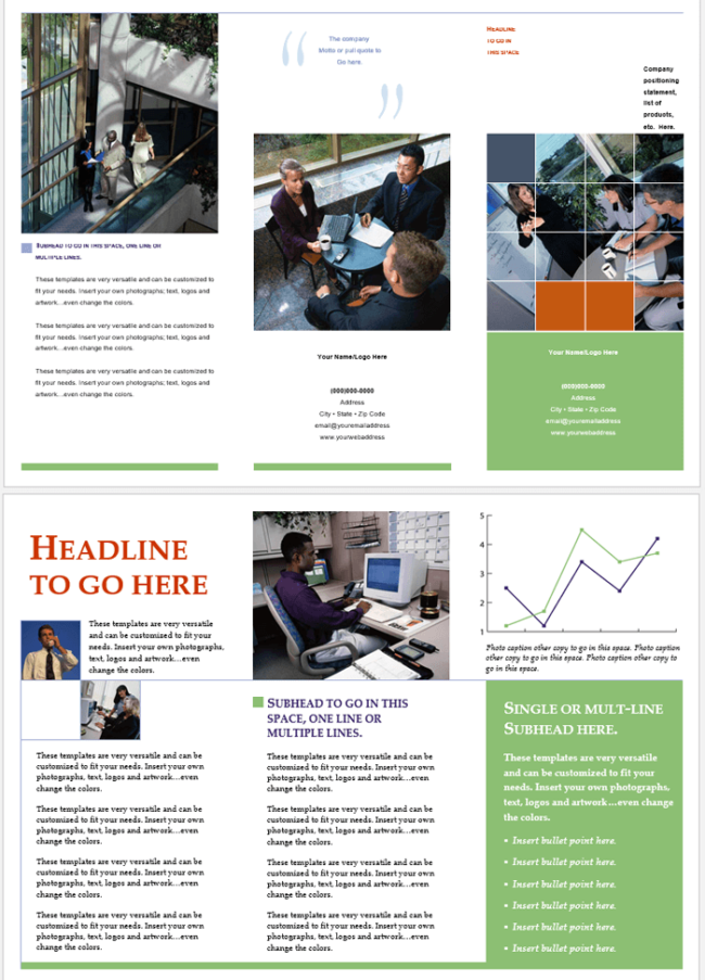 Tri Fold Brochure Template for Word