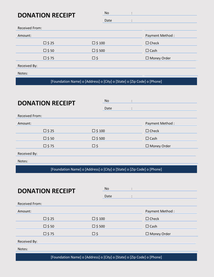 donation receipt format in ms word