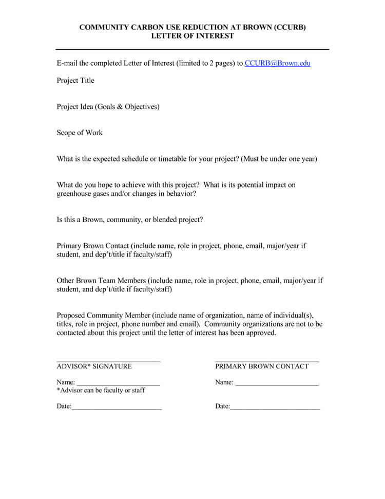 expression of interest letter template