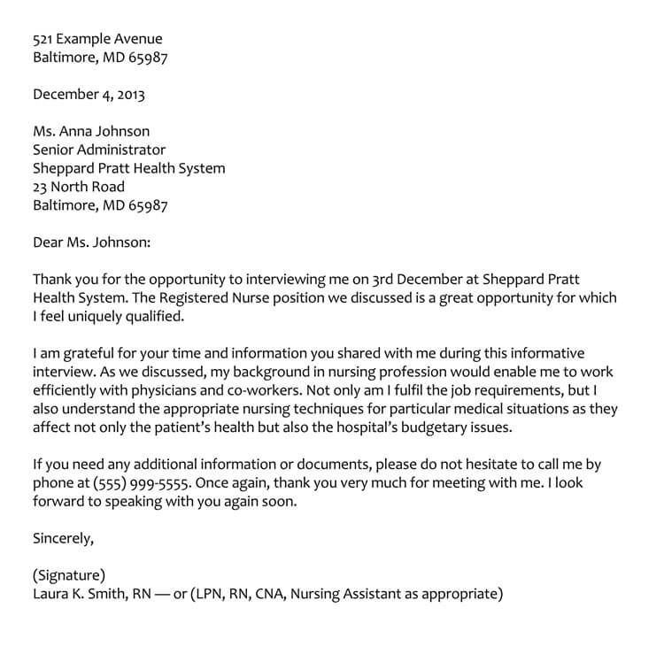 Followup Thank You Letter from www.wordtemplatesonline.net