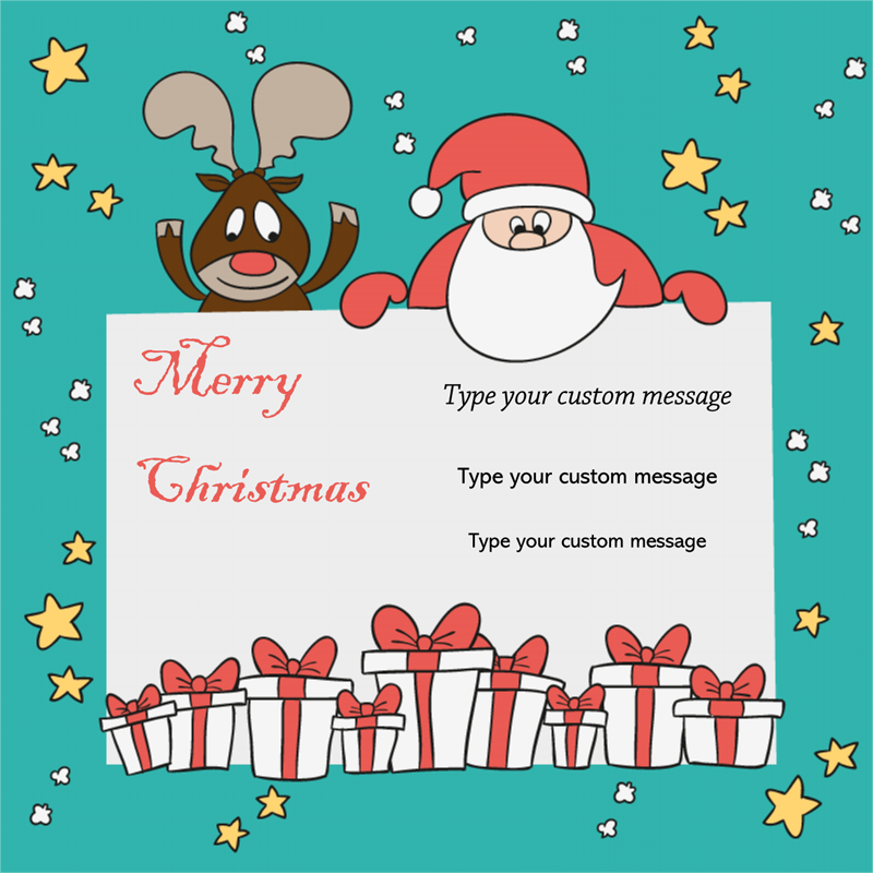 free christmas gift card template for Word