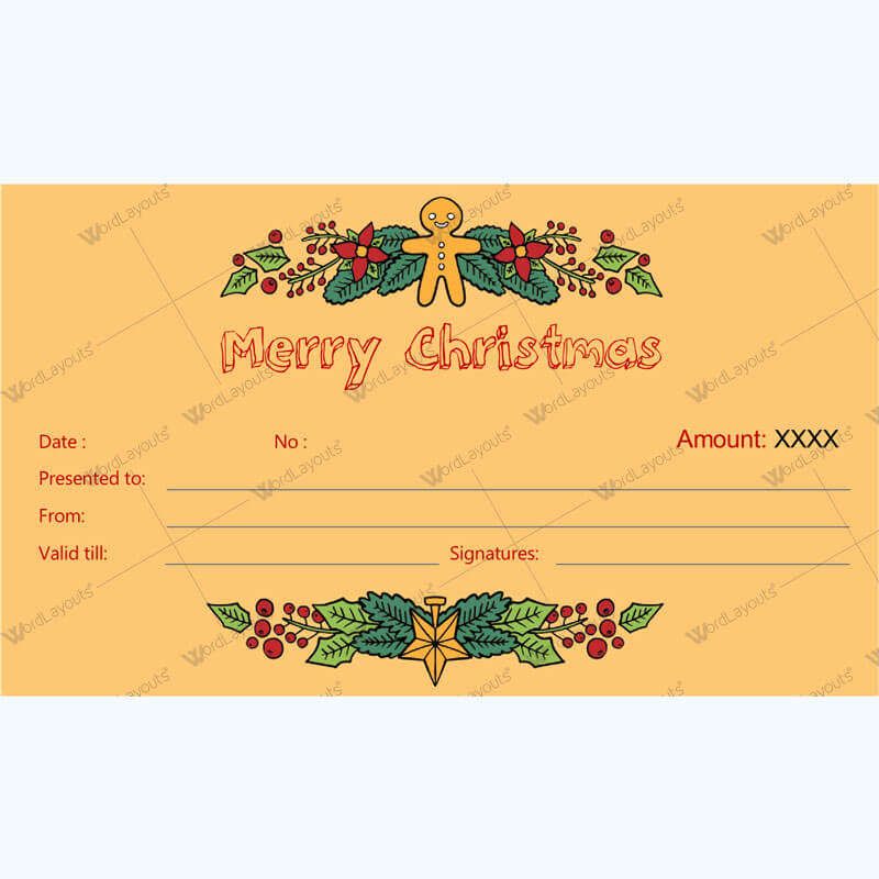 Christmas Gift Certificate Template 34