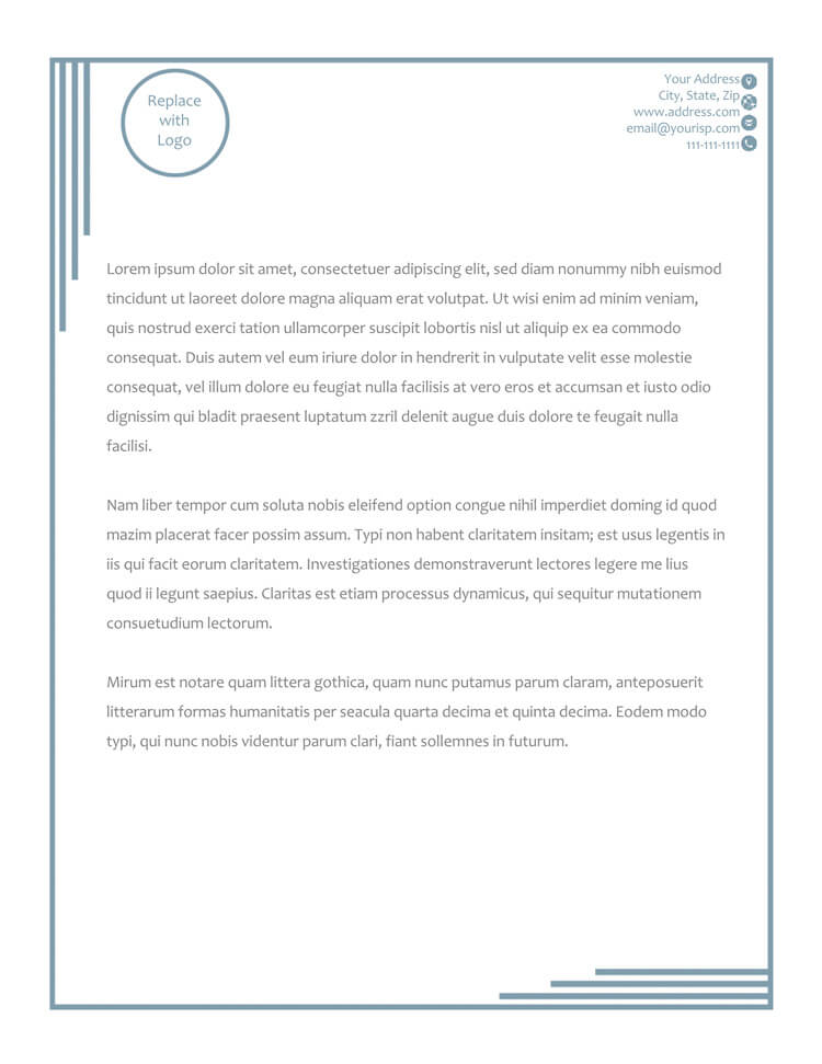 Free Printable Letterhead Templates Word