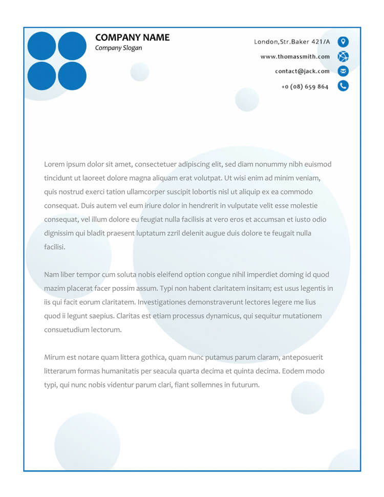 Editable letterhead template PDF