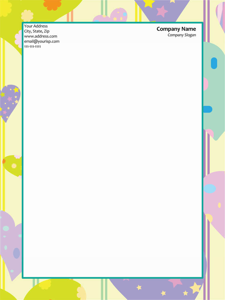 Creative letterhead template example