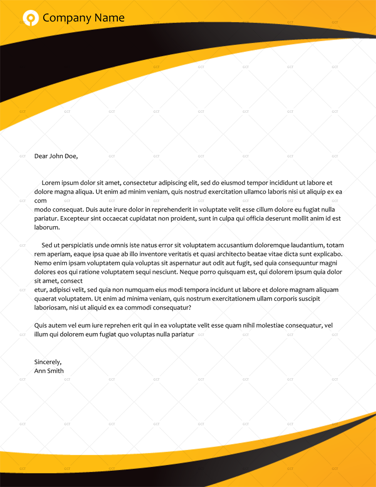 Modern letterhead for microsoft word templates - gfniom