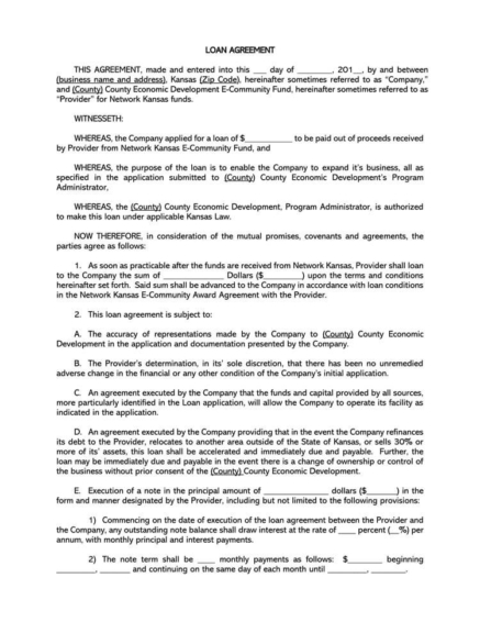 38 Free Loan Agreement Templates &amp; Forms (Word | PDF)
