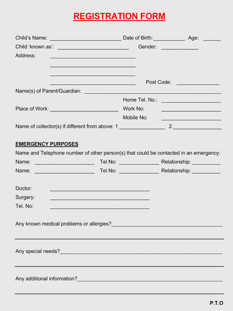 Simple Medical Release Form Template