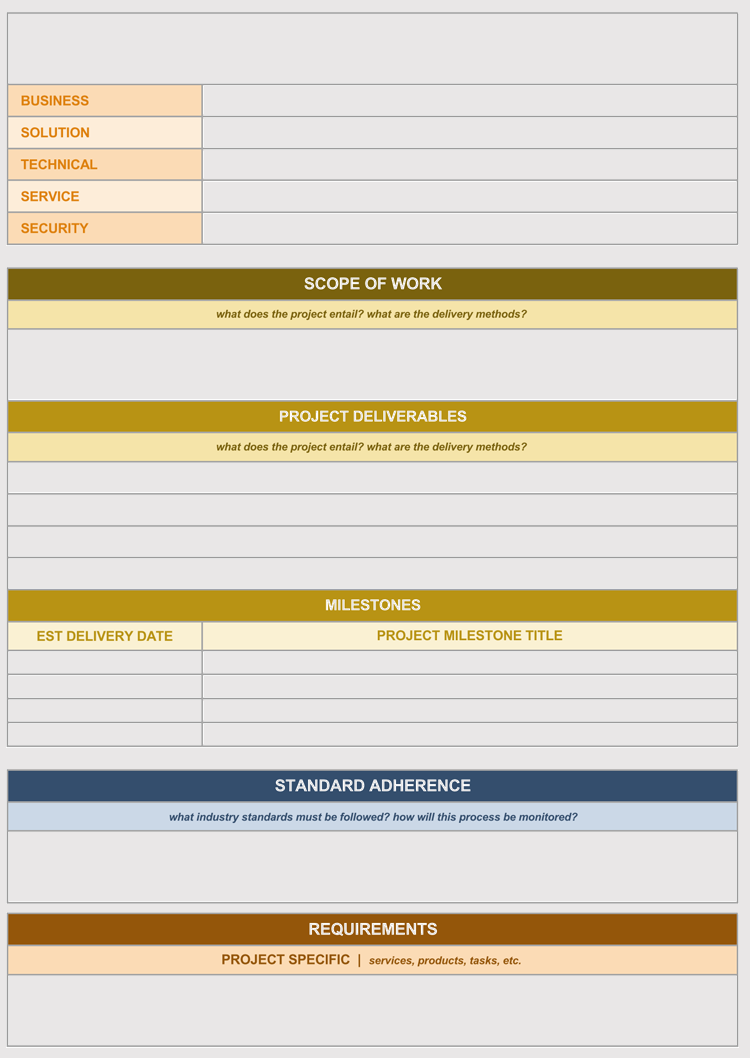 Scope Of Work Template Excel from www.wordtemplatesonline.net