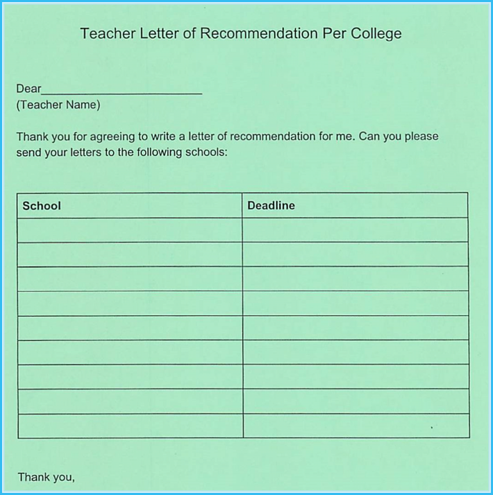 Letter of Recommendation for Professional Teacher
