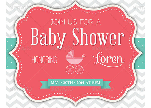 Baby Shower Invitation Template 14
