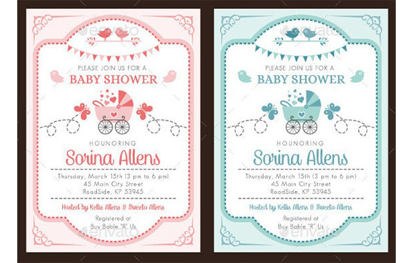 Baby Shower Invitation Template 13