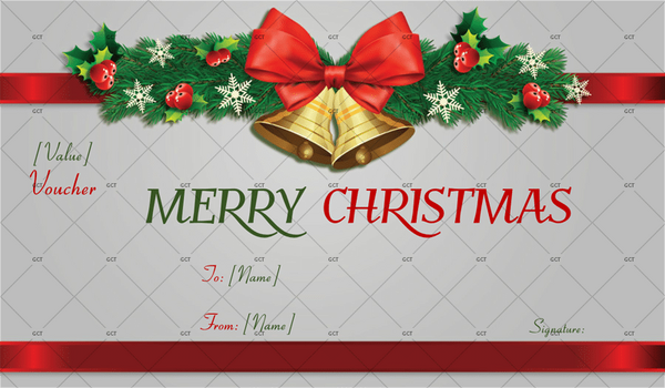Christmas Gift Certificate Template 06