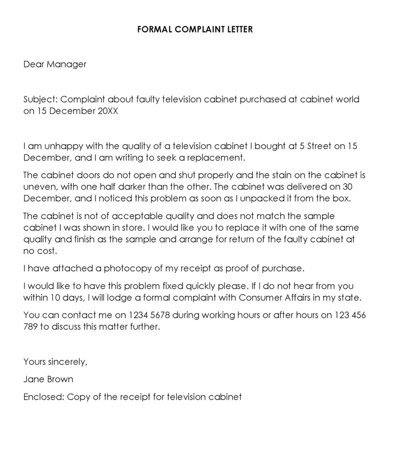 Formal Complaint Letter How to Write (6 Examples + Template)