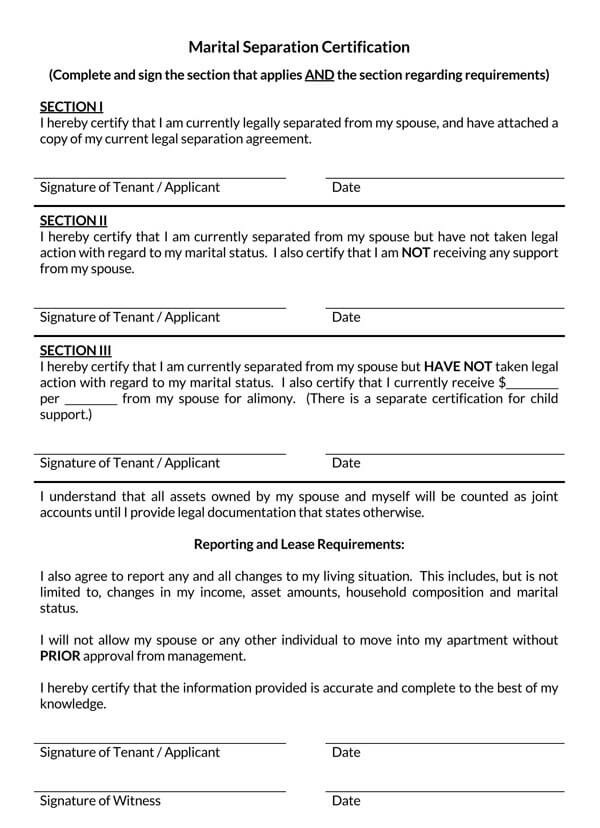 Marriage Separation Agreement 04