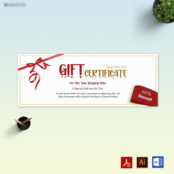 Gift Certificate/Voucher for Service 05