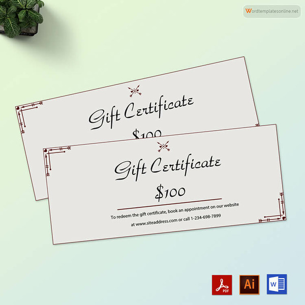 Gift Certificate for Holidays 08