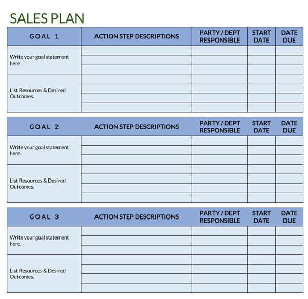 Sales Plan Sample 01