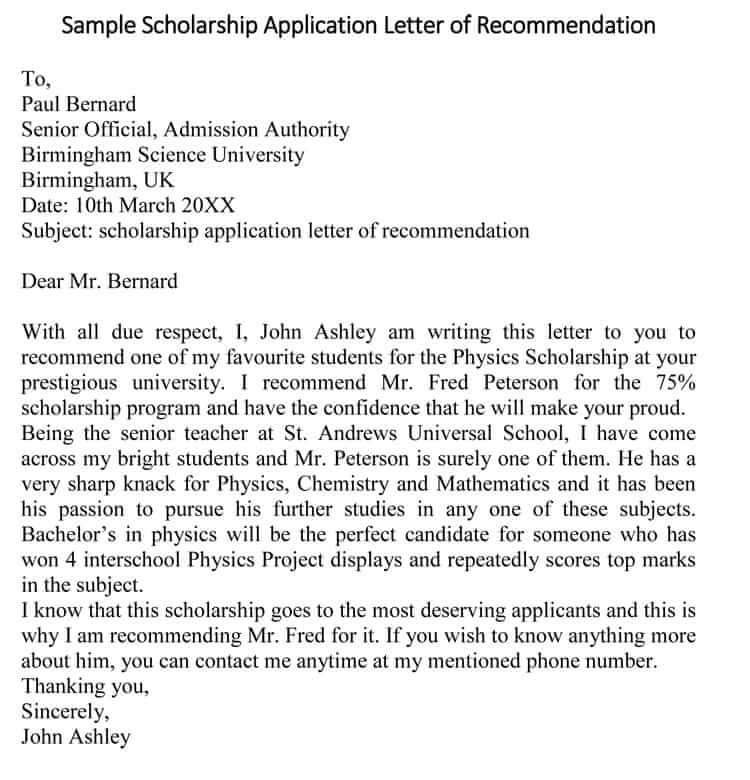 40 Amazing Scholarship Letter Samples