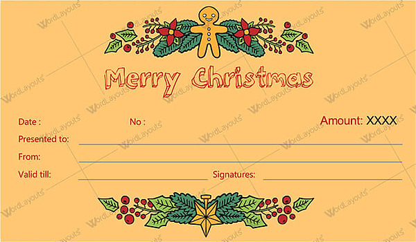 Christmas & New Year Gift Certificate Template 13
