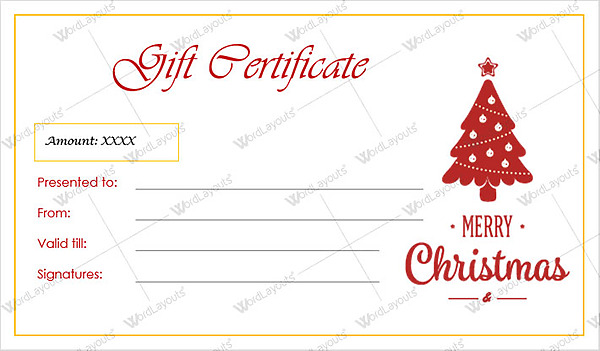Christmas & New Year Gift Certificate Template 14